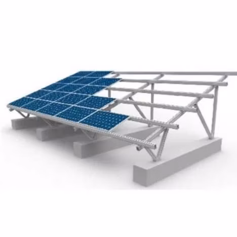 Flat Roof Structure 30 PV Aluminium Kit Solar Panel Mounting Adjustable Triangle Tilt Support Frame